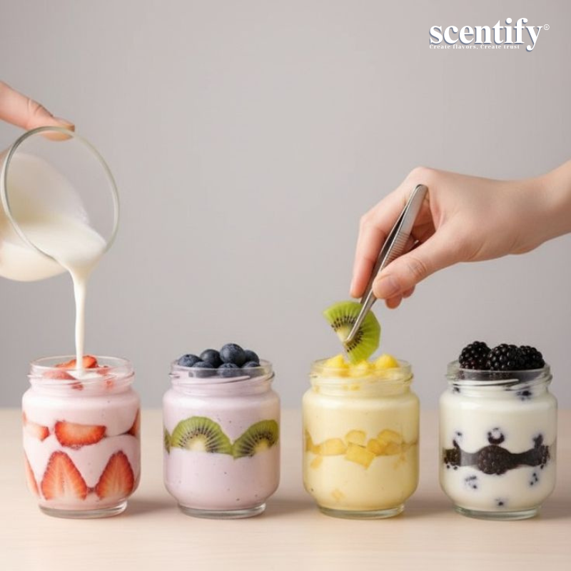 Hương sữa chua và kem dùng trong sản xuất thực phẩm