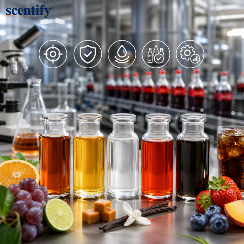 Hương nước giải khát Scentify đảm bảo đồng đều giữa các lô sản xuất