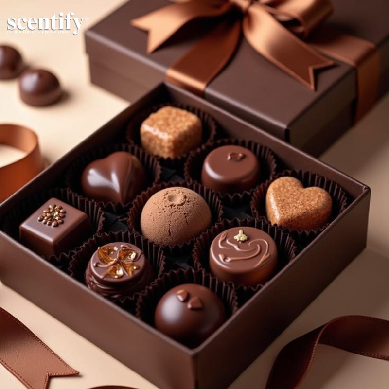 Hương chocolate nổi bật giúp tăng khả năng nhận diện sản phẩm bánh kẹo