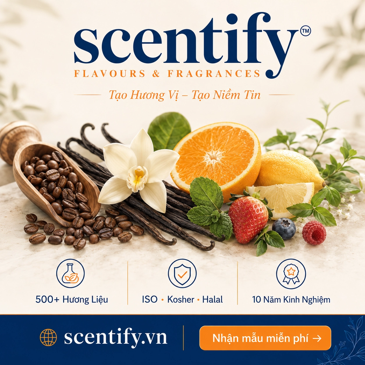 Scentify hỗ trợ tư vấn kỹ thuật và ứng dụng hương liệu thực tế