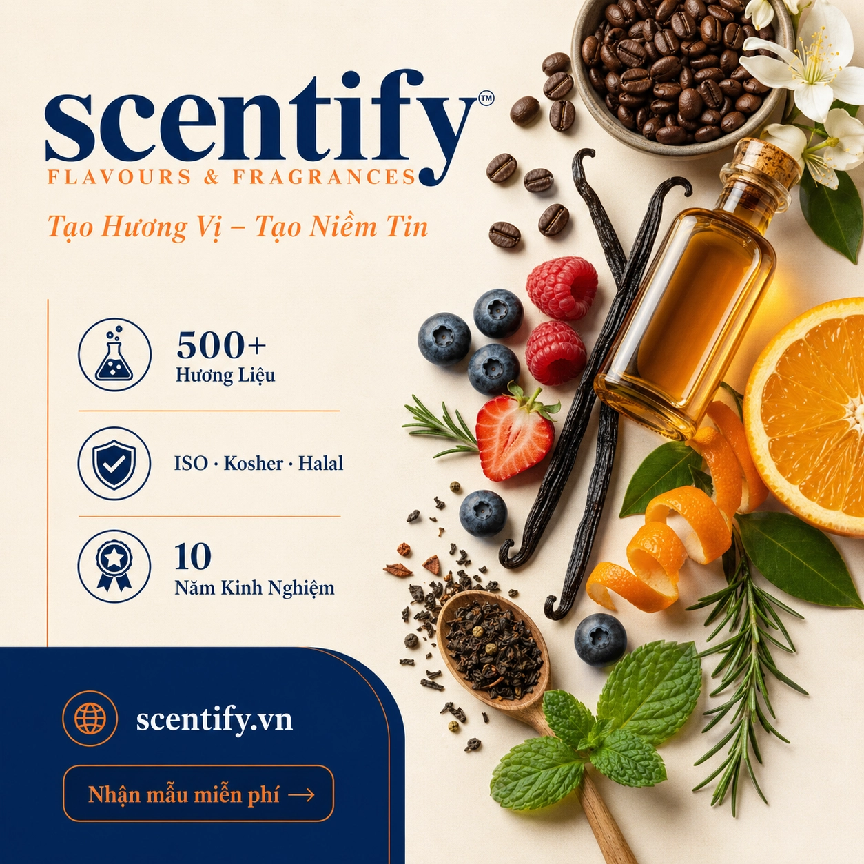 Đội ngũ kỹ thuật Scentify tư vấn hương phù hợp sản phẩm thực tế